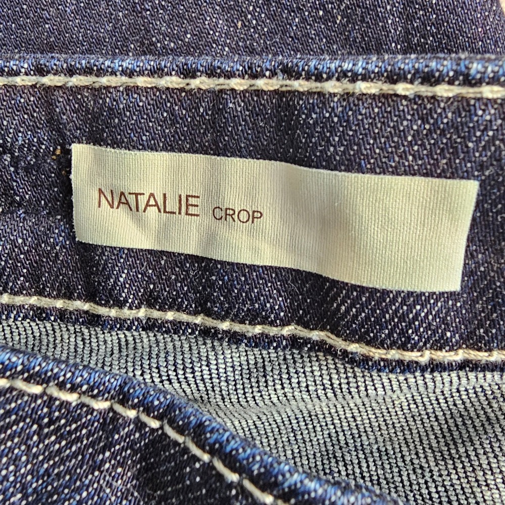 Kut From The Kloth Natalie Crop Jeans Women Size 6 Dark Wash Cuffed Denim - Picture 7 of 15